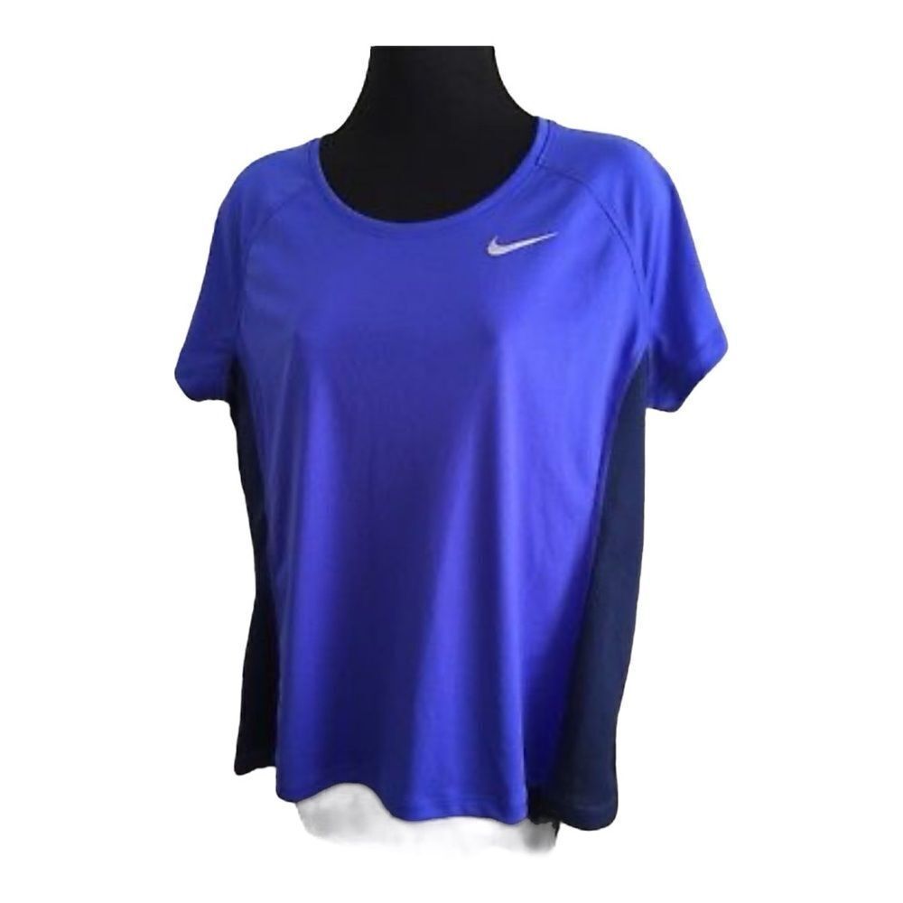 Nike Women's Nike Dry fit  831530-452 Running shirt with mesh Purple size XL